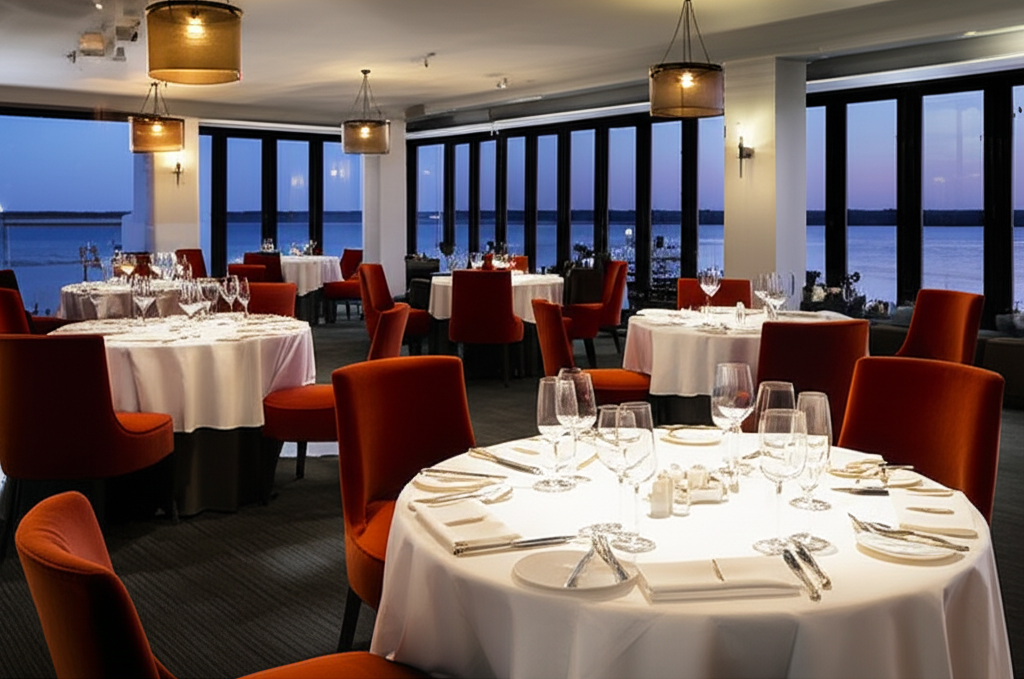 Fine dining restaurant interior