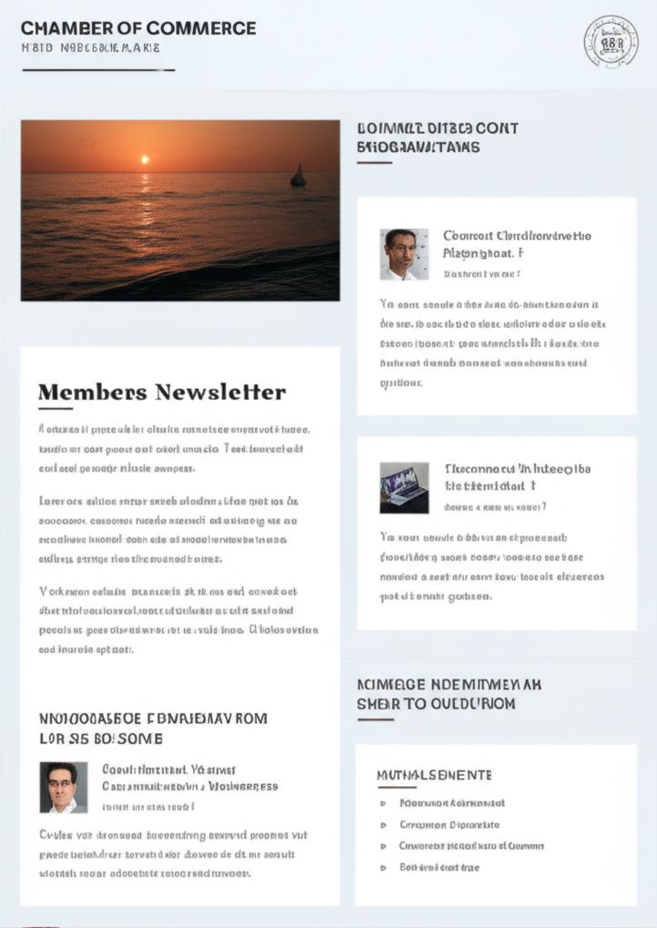 Chamber newsletter and communications
